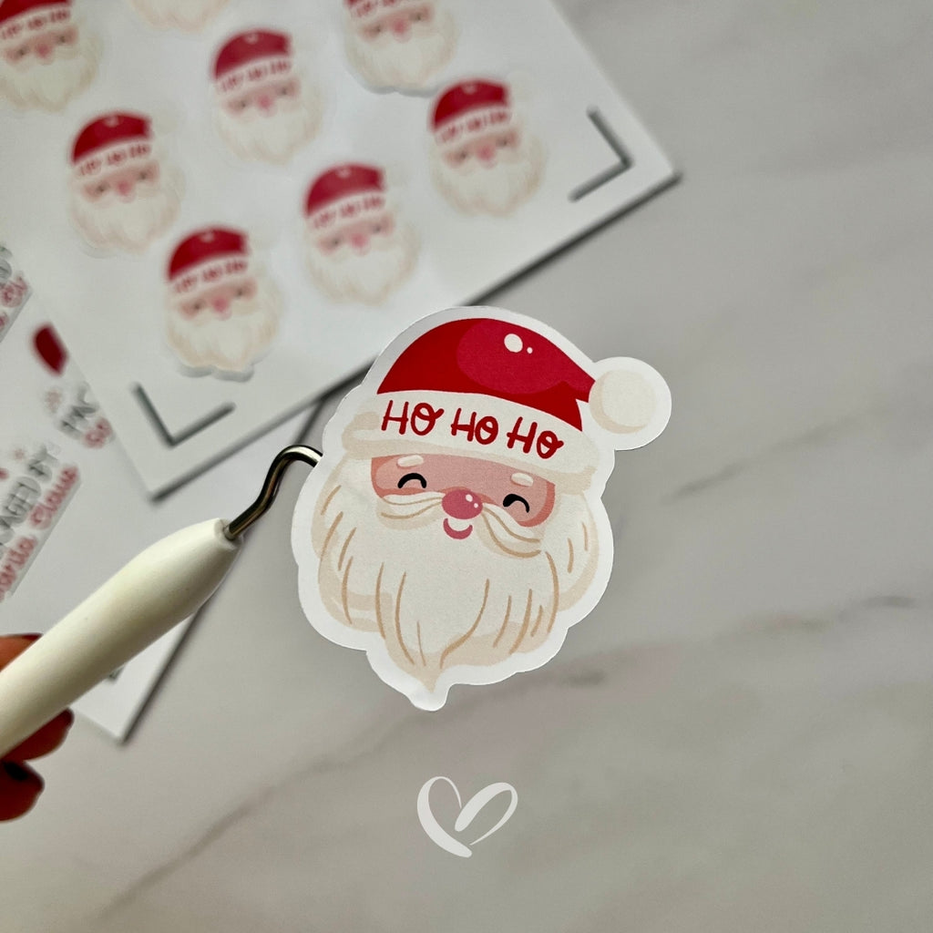 Planilla de stickers navideño