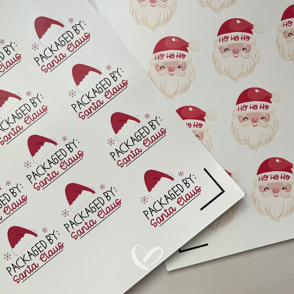 Planilla de stickers navideño