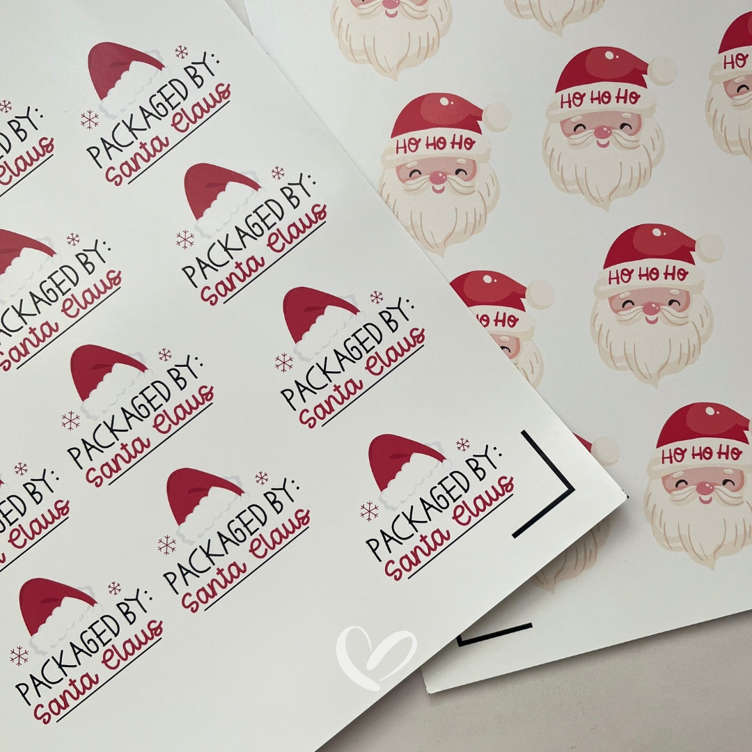 Planilla de stickers navideño