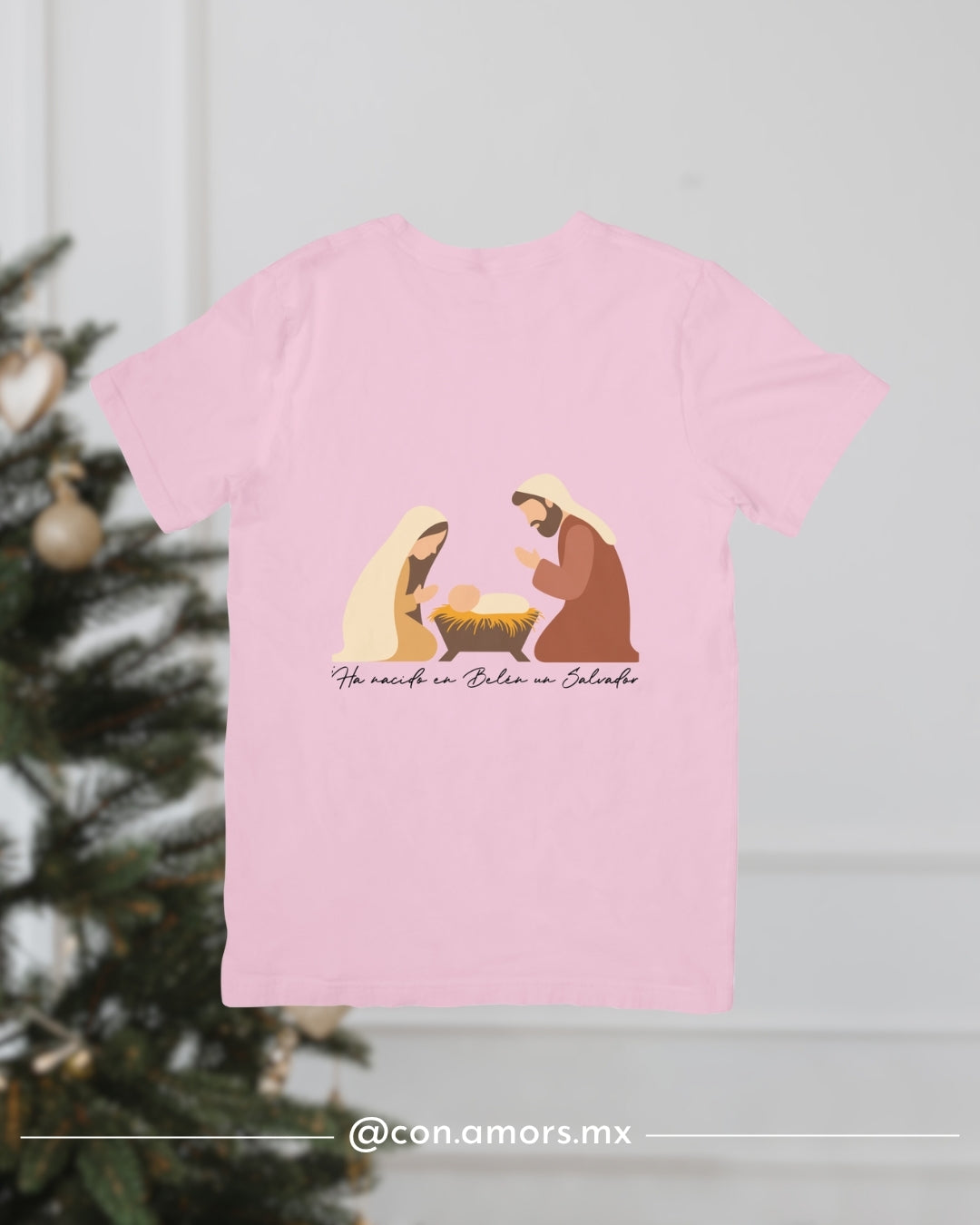Camiseta Navideña de Manga Corta – Nacimiento