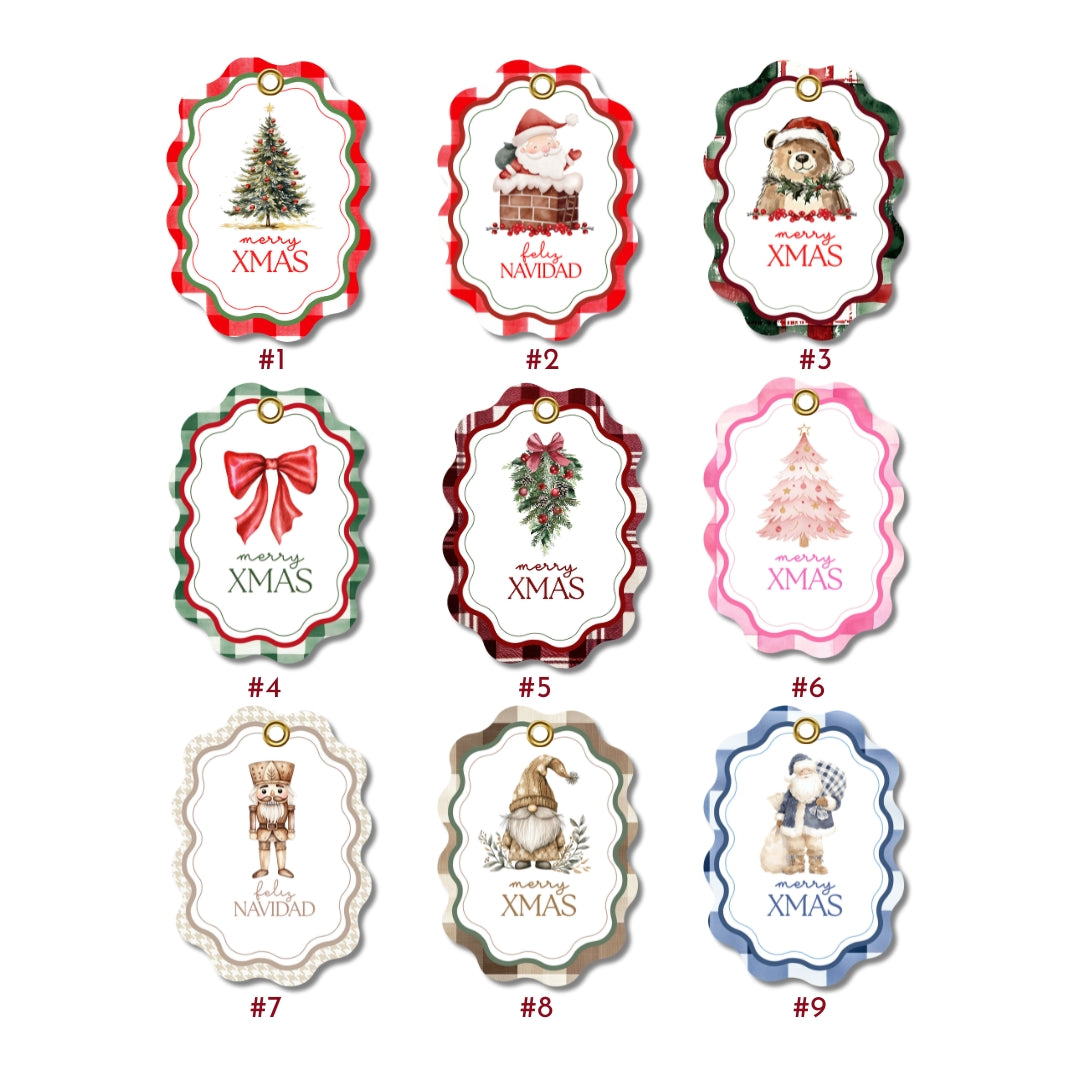 Tag Ondulada Navideña