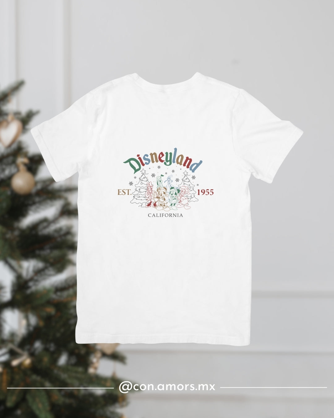 Camiseta Navideña de Manga Corta – Disneyland