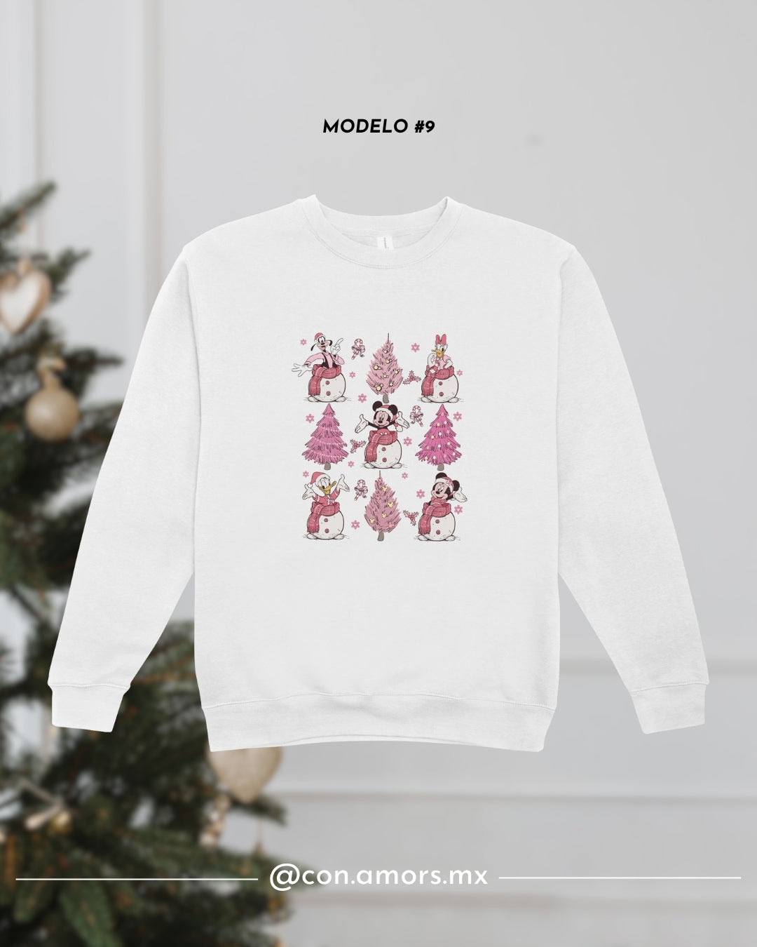 Sudadera Navideña de Cuello Redondo - Disney Colección