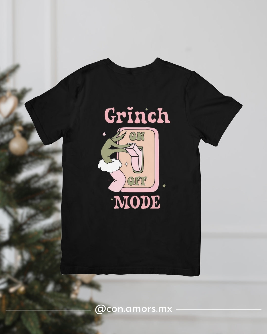 Camiseta Navideña de Manga Corta – Grinch Mode