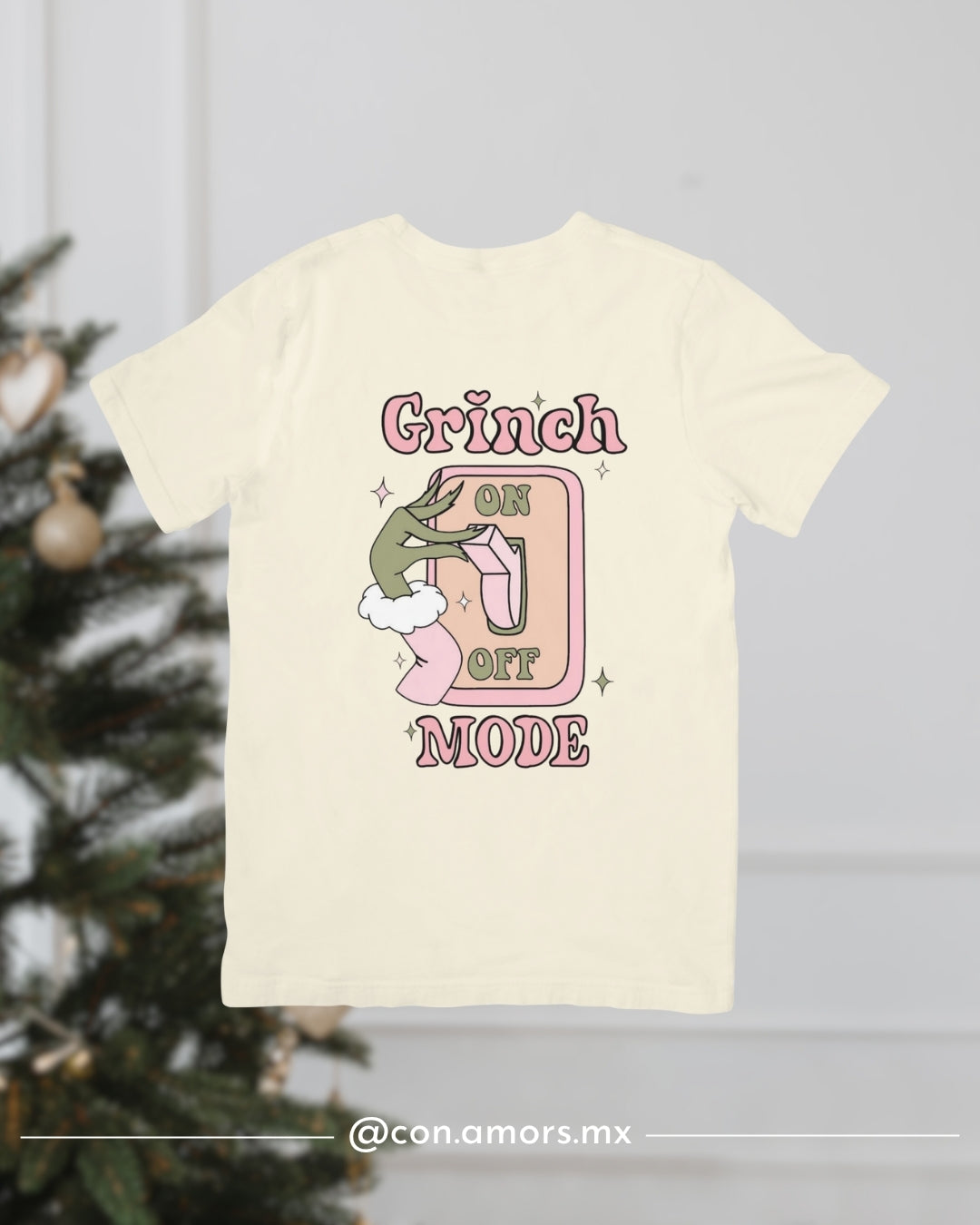 Camiseta Navideña de Manga Corta – Grinch Mode