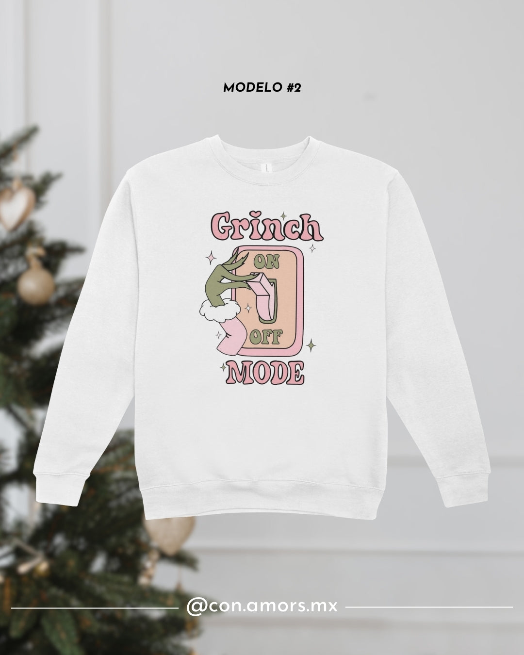 Sudadera Navideña de Cuello Redondo - Grinch Coleccion