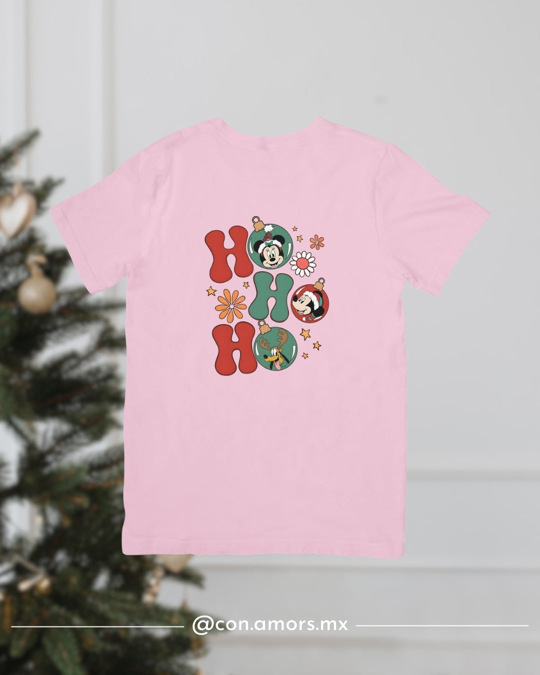 Camiseta Navideña de Manga Corta – HO HO HO Disney