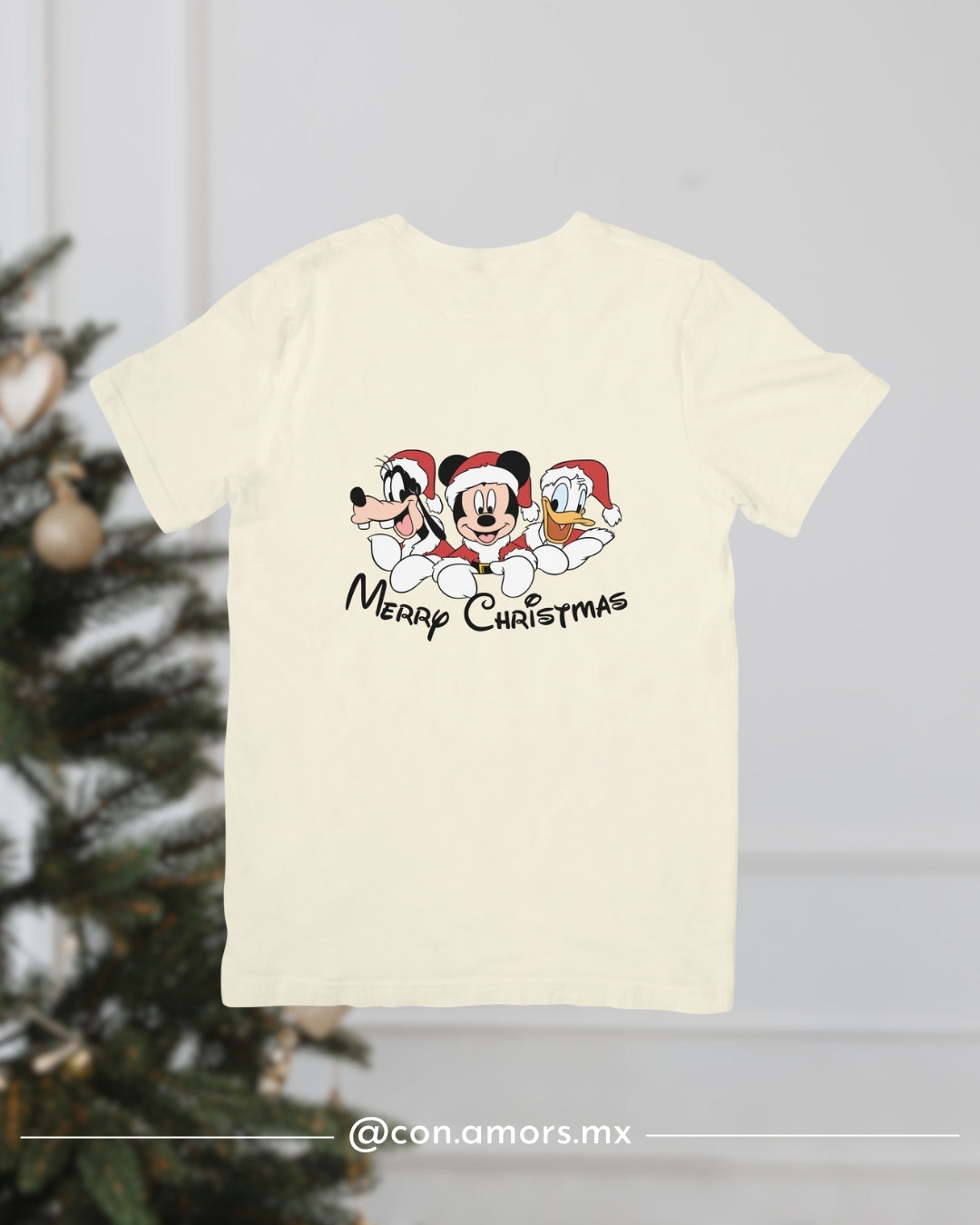Camiseta Navideña de Manga Corta – Merry Christmas Disney
