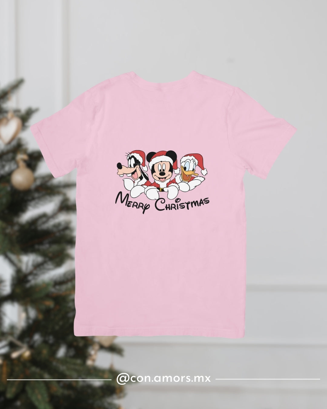 Camiseta Navideña de Manga Corta – Merry Christmas Disney