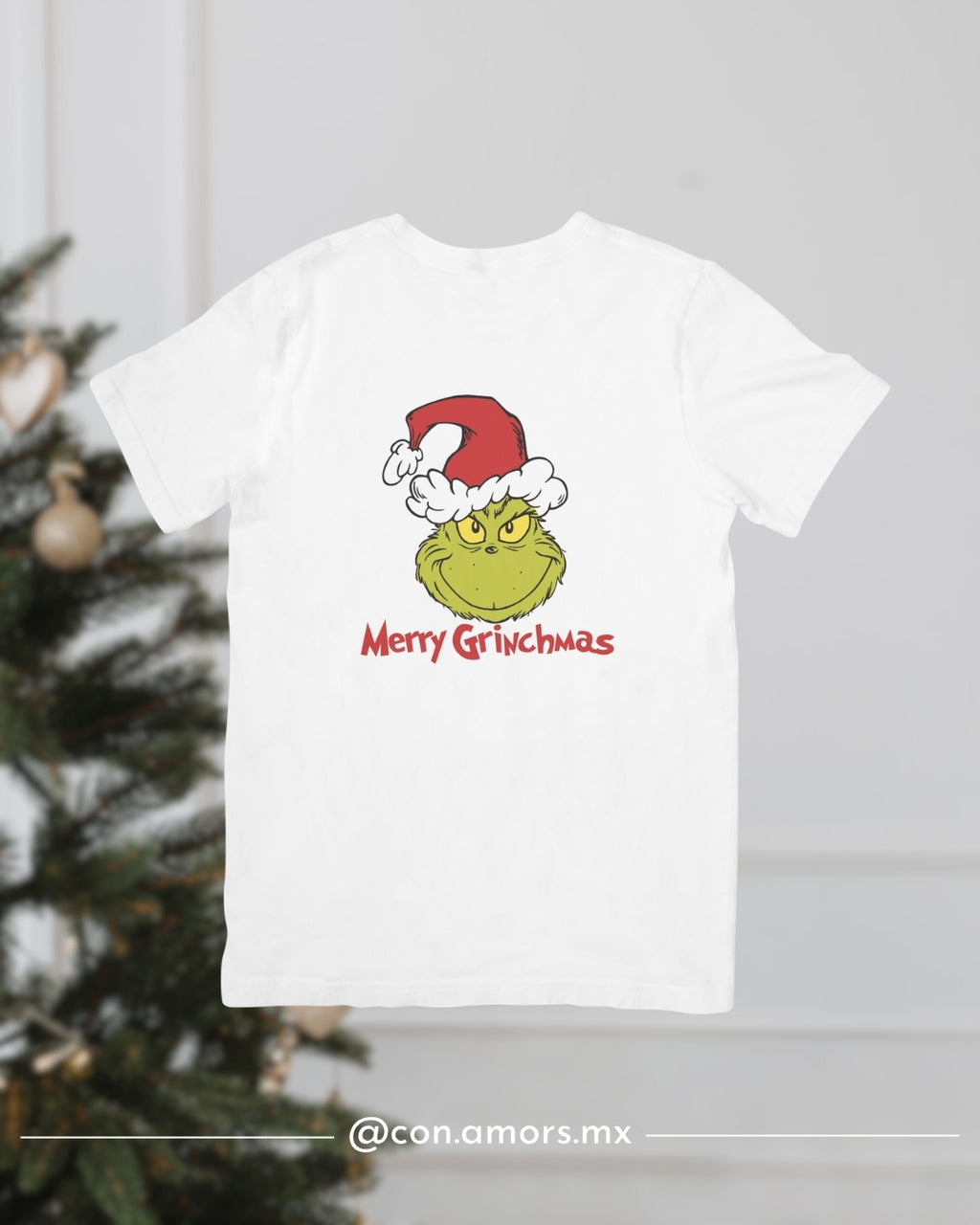 Camiseta Navideña de Manga Corta – Merry Grinchmas