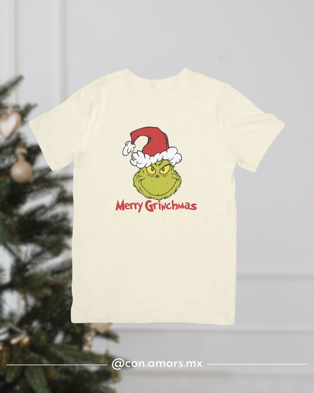 Camiseta Navideña de Manga Corta – Merry Grinchmas