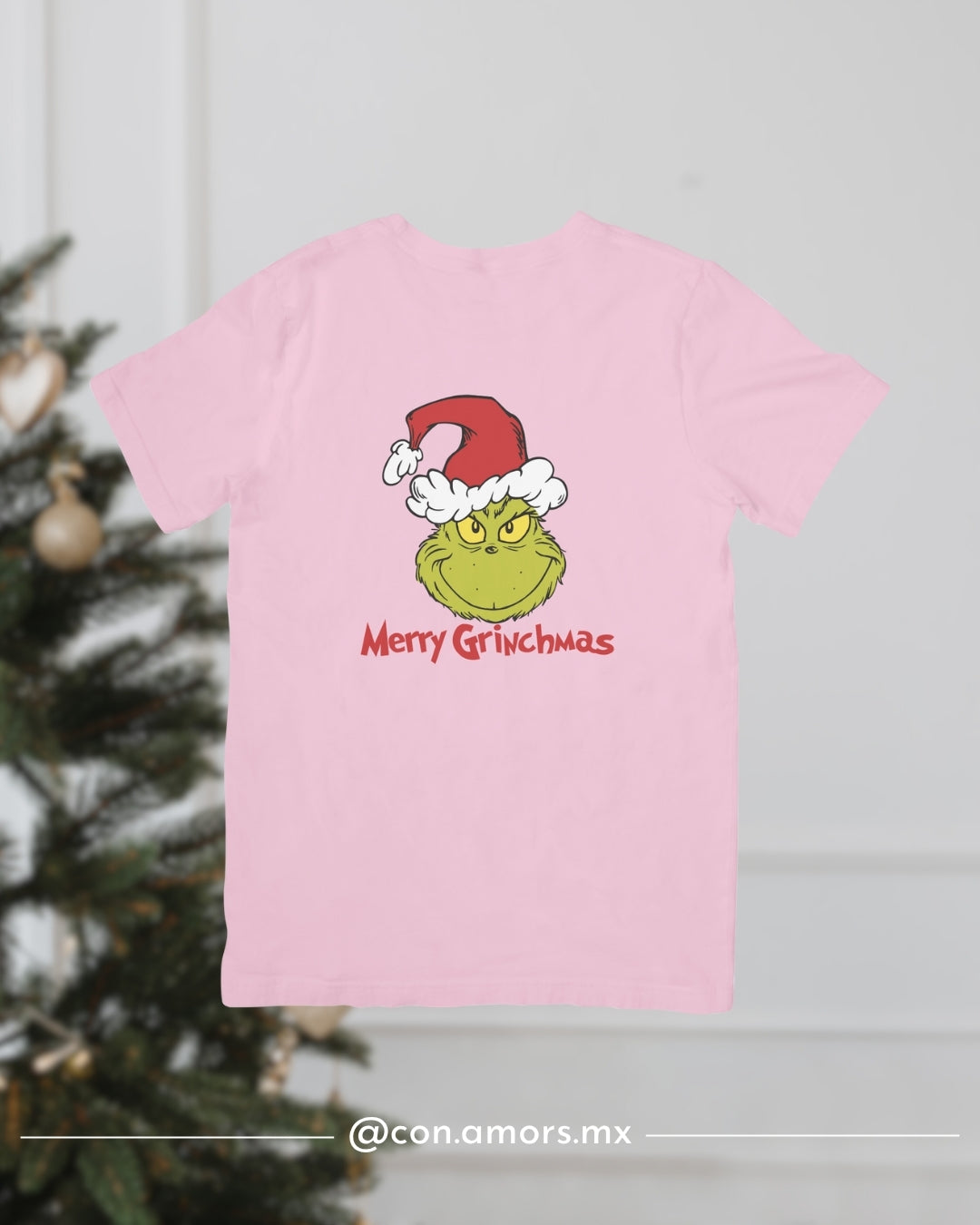 Camiseta Navideña de Manga Corta – Merry Grinchmas