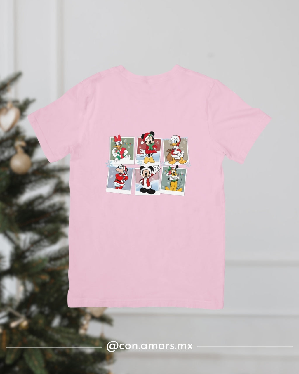 Camiseta Navideña de Manga Corta – Polaroid Disney