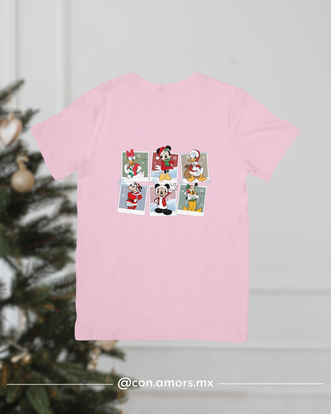 Camiseta Navideña de Manga Corta – Polaroid Disney