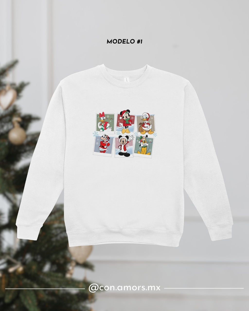 Sudadera Navideña de Cuello Redondo - Disney Colección