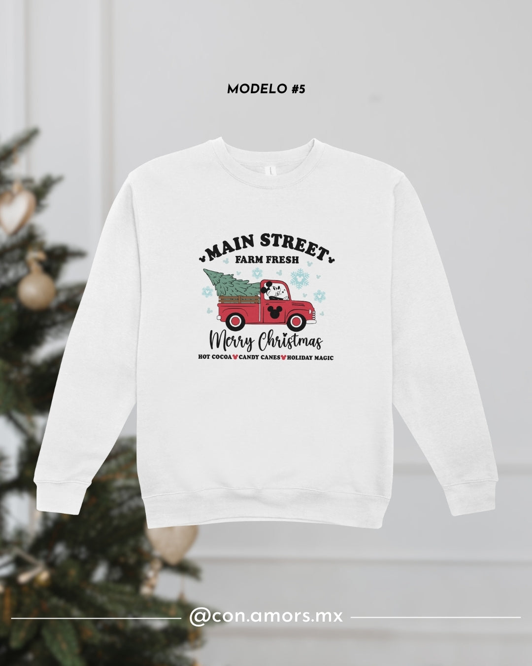 Sudadera Navideña de Cuello Redondo - Disney Colección